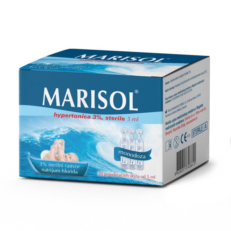 Marisol 3% Натриум Хлорид хипертонични монодози,30 монодози